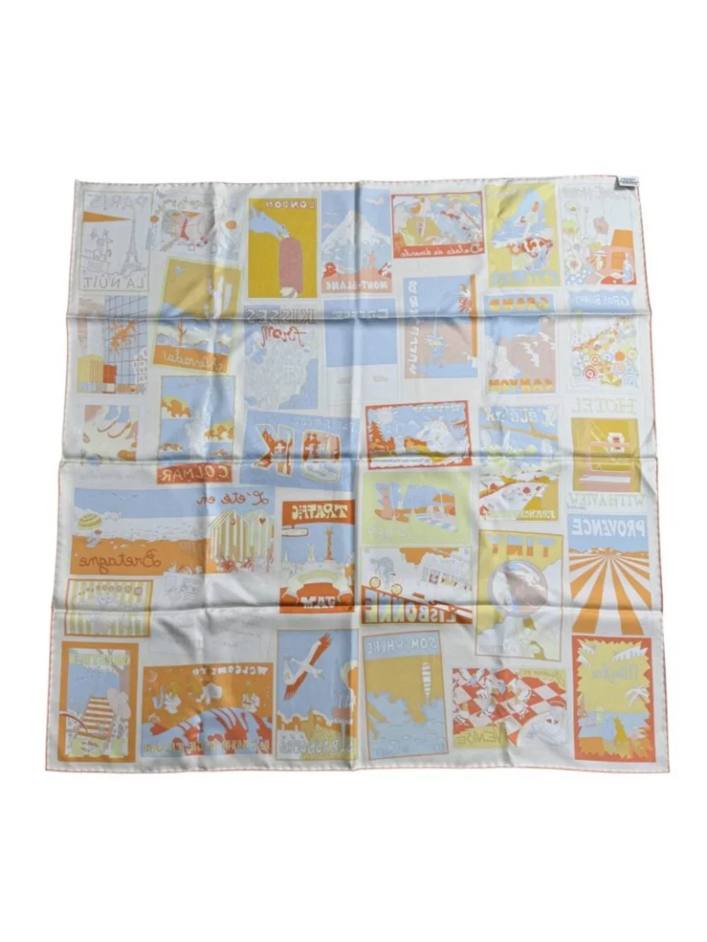 Hermes Carre 90 Scarf Favorite Place Batistovillo Silk